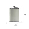 Texas Hold’em Stainless Steel 8 oz Liquor Flask